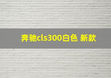 奔驰cls300白色 新款